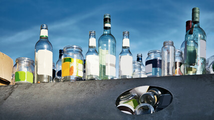 Glasflaschen gehören in den Recyclingkreislauf