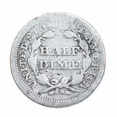 1853 Half Dime USA Coin
