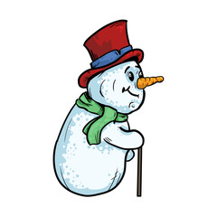 snowman vector illustration