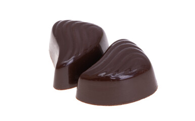 chocolate candies isolated