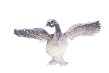 goose figurine isolated