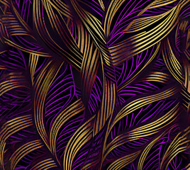 Purple and gold repeating pattern