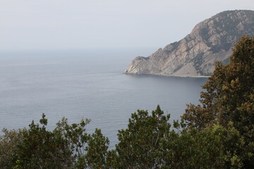 view of the sea from the mountain