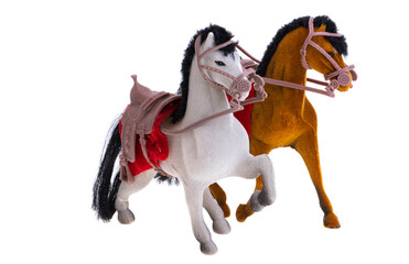 Obraz na płótnie Canvas horse figurine isolated