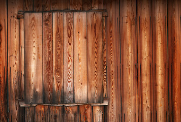 Wooden abstract timber background of an alpine refuge