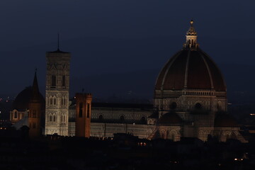 Florence Cathedral Santa Maria de Fiore by night