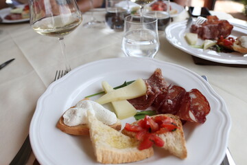table with food