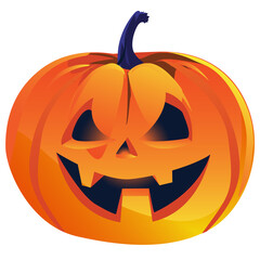 orange pumpkin on holiday halloween
