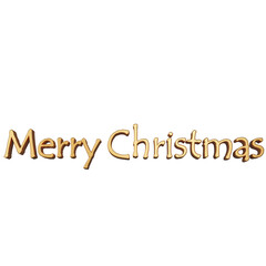 Merry Christmas 3D text