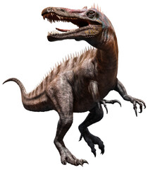Suchomimus from the Cretaceous era 3D illustration	