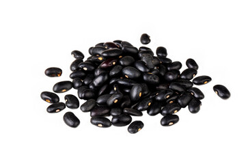 Close up of black bean raw, Organic grains food
