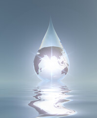 Fototapeta premium Drop Water Asia