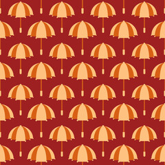 seamless pattern with umbrellas. vector.  - 547792966