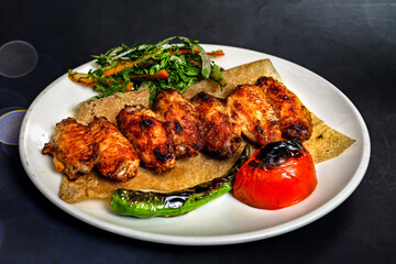 High quality food photos with a white background