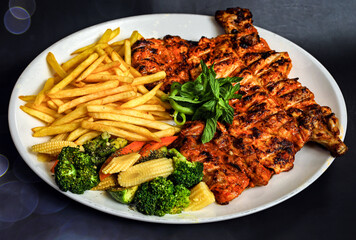 High quality food photos with a white background