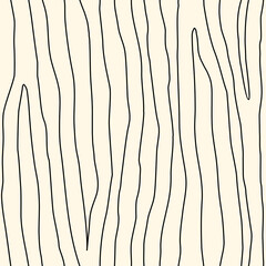 Linear seamless pattern. Handdrawn zebra skin, wood texture. Freehand minimal graphic surface print. Organic background © PartyPenguin