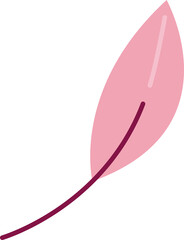Pink leaf