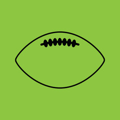 American Football Ball Icon. Sport Concept.