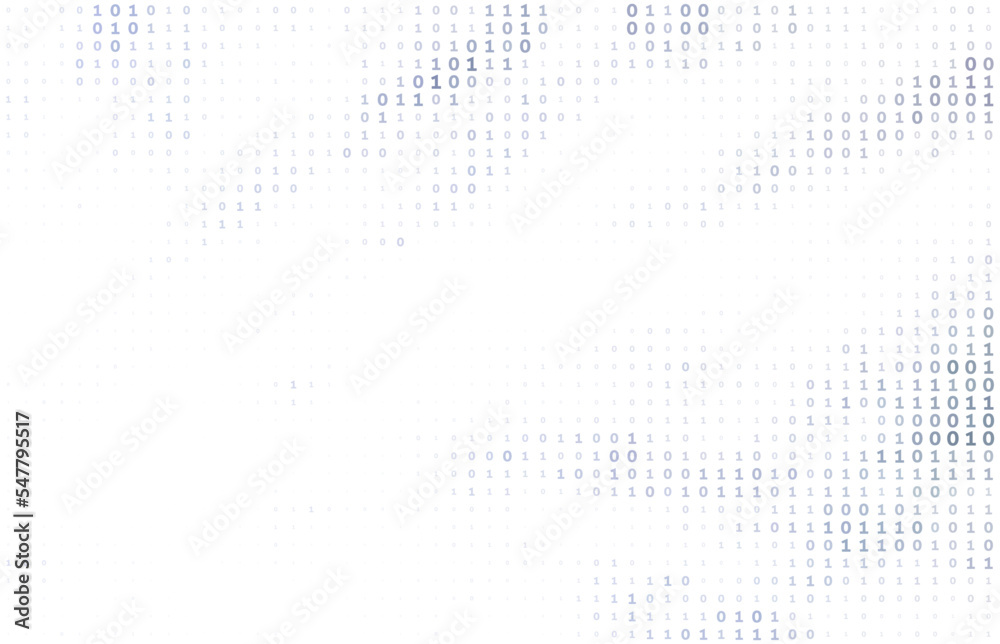 Aufkleber Minimal background with binary code. Simple pattern