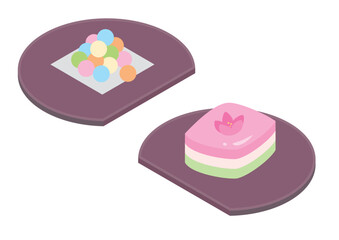 菱餅とひなあられ