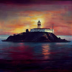 Foto op Canvas Alcatraz. A prison on an island in the United States. © Ivan