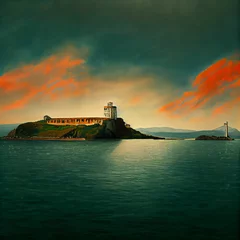 Foto op Canvas Alcatraz. A prison on an island in the United States. © Ivan