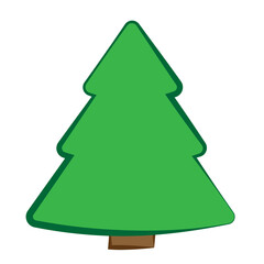 Simple illustration of Christmas tree Concept for Christmas holiday
