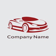 Fototapeta premium racing car logo