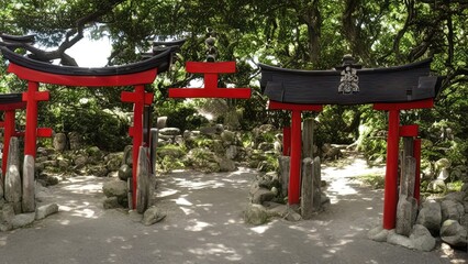Fototapeta na wymiar Chinese arch in the park.