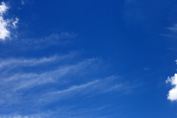 Blue sky with white clouds