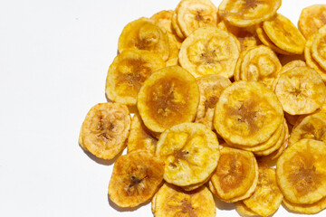 Banana stuffed with tamarind. Fruit snack