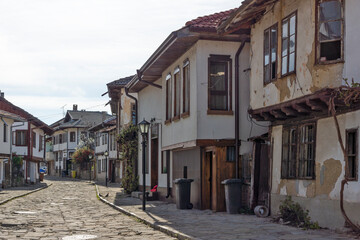 Fototapeta na wymiar Nineteenth Century Houses house in Old town of Tryavna, Bulgaria