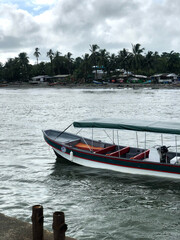 Fototapeta na wymiar boat in buenaventura cali colombia