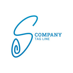 Circular S Letter Logo Design