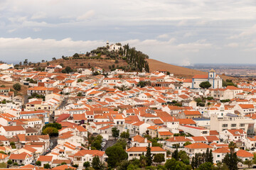 landscape of the village of Aljustrel, Alentejo, Portugal