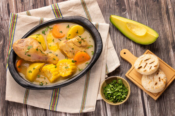 Colombian chicken sancocho - Traditional food