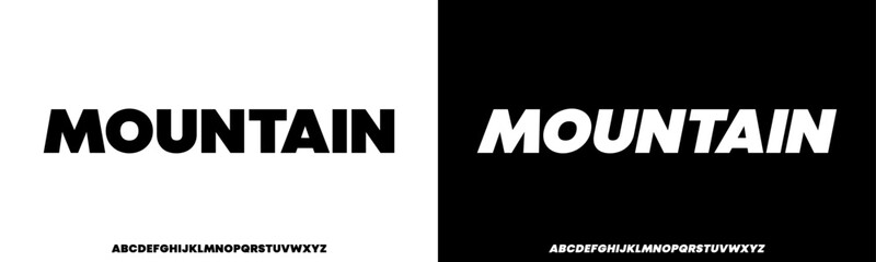 Obraz premium Modern Heavy Bold Font. Regular and Italic Typography urban style alphabet bold heavy fonts for fashion, sport, technology, digital, movie, logo design, vector illustration