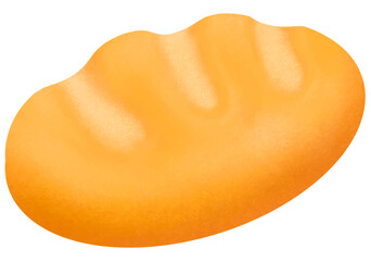 White bread , milk bread , japanese butter roll. fresh baked.  fresh baked. sweet  and dessert element clip art. vector illustration.