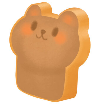 recommend clip art: Bear bread. Cute Animal bread. Fresh baking element. Sweet and dessert clip art for decoration.
