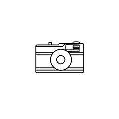 illustration vector graphic of camera line art perfect for logo, icon, design, and coloring book 