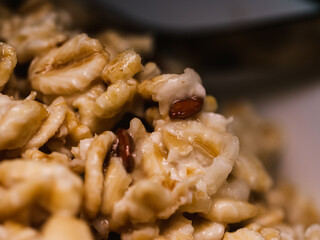 Close up of oatmeal