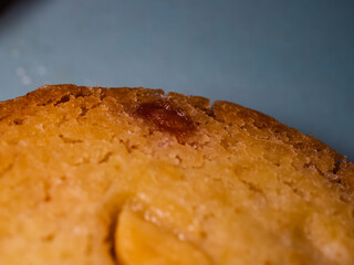 Close up of a cookie