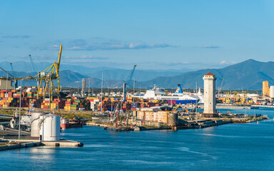 Port of Livorno, Mediterranean Sea, Italy, Europe