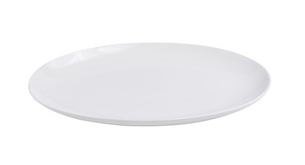 Empty plate isolated on transparent png - obrazy, fototapety, plakaty