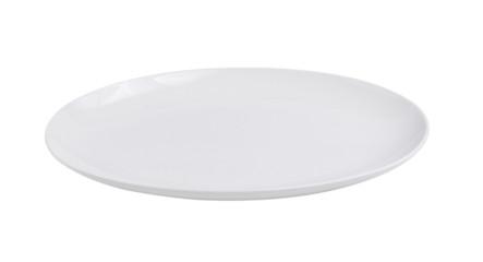 Empty plate isolated on transparent png