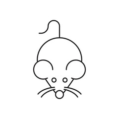 Mouse animal icon design. isolated on white background. vector illustration