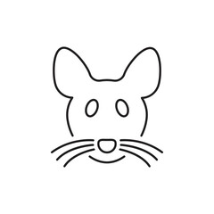 Mouse animal icon design. isolated on white background. vector illustration