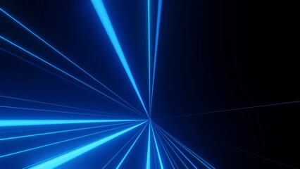 3d render motion line of speed and power or light trails. High-speed light with curve movement beam. 5G Technology fast and futuristic background. Abstract motion blur.