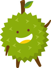 Durian Cartoon Character