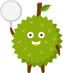 Durian Cartoon Character